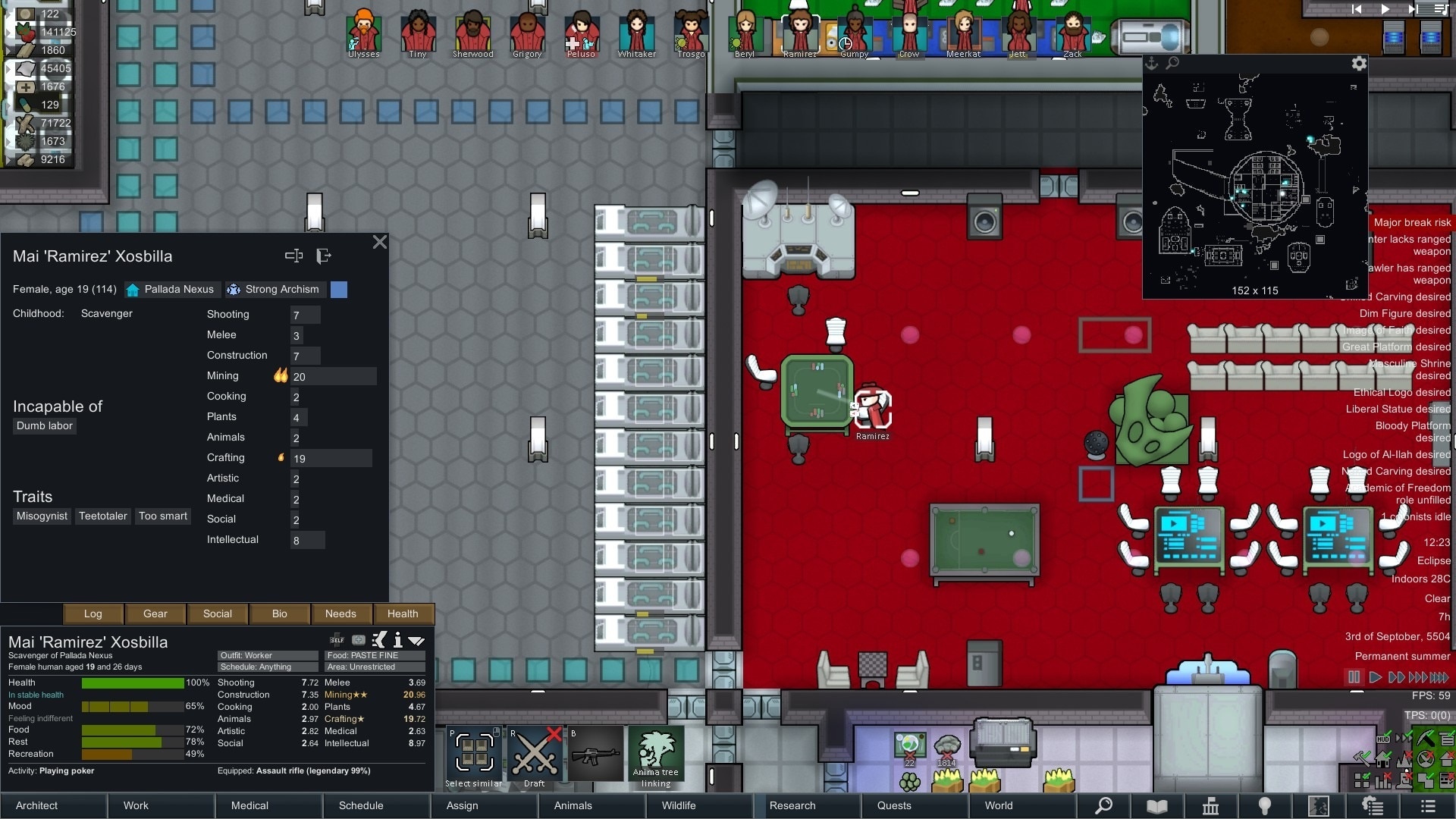 В Rimworld теперь можно развивать идеолигии по мере игры